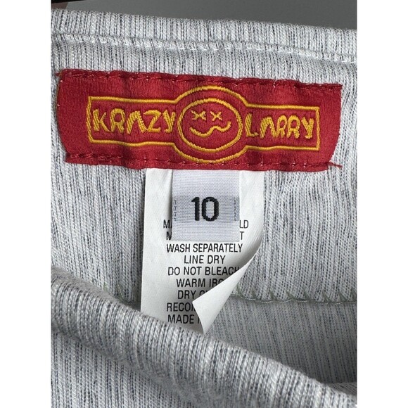 Krazy Larry Pants Womens 10 Heathered Gray Pull On Stretch Straight Leg Made USA - Picture 5 of 11